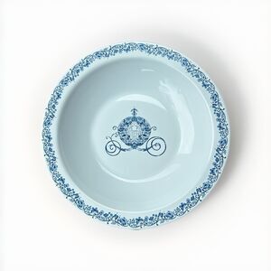 Disney Parks Authentic Blue Cindy Cinderella Carriage Pumpkin Coach 9” Bowl RARE